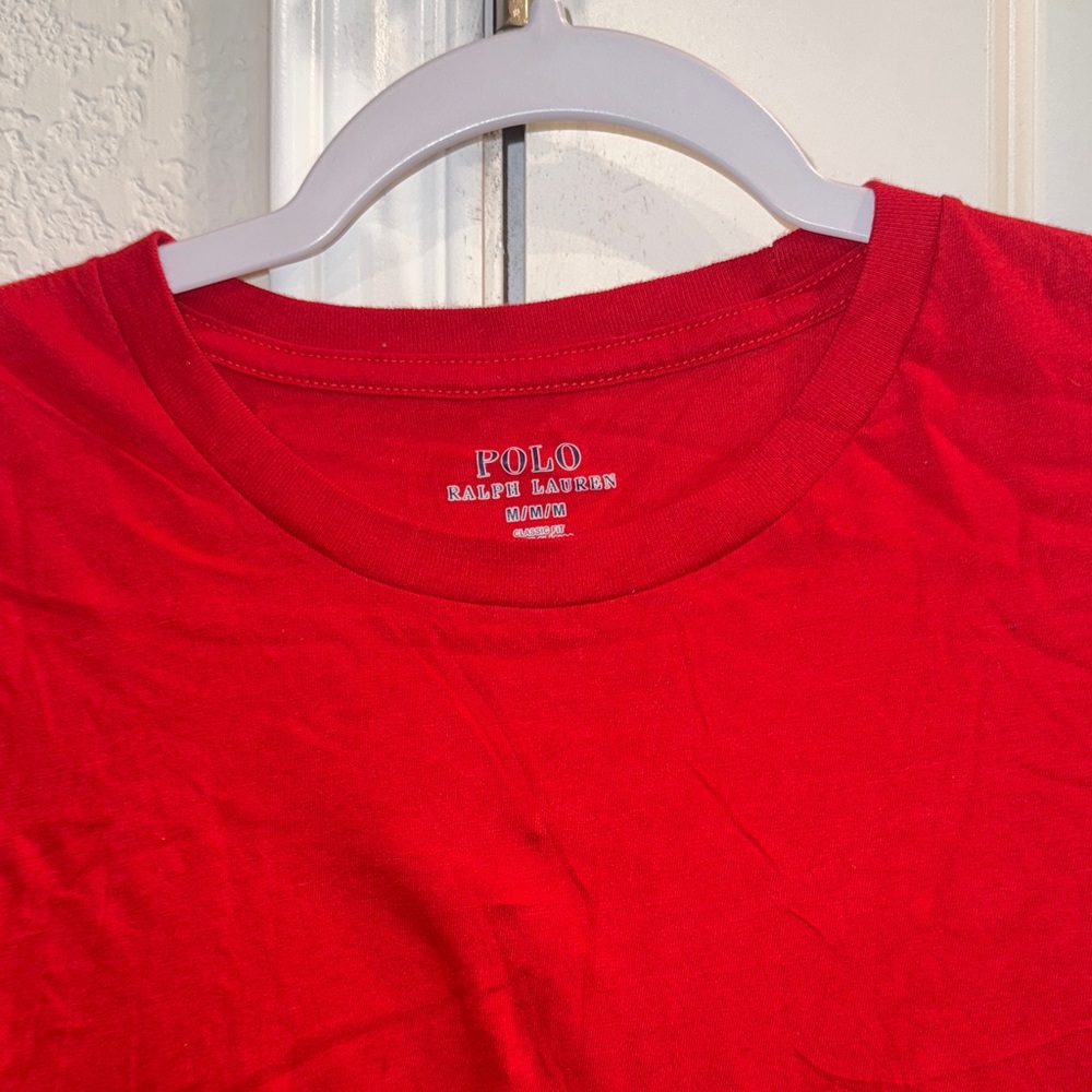 Polo Ralph Lauren Classic Unisex Red Short Sleeve Tee - Picture 6 of 12